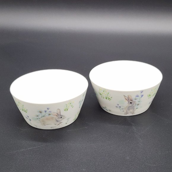 Elegance Easter Bunny Bowl Set (2) NEW - Picture 1 of 5